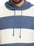 Ocean F - Striped Hoodie Pullover - Khotwh