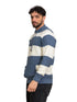 Ocean F - Striped Hoodie Pullover - Khotwh
