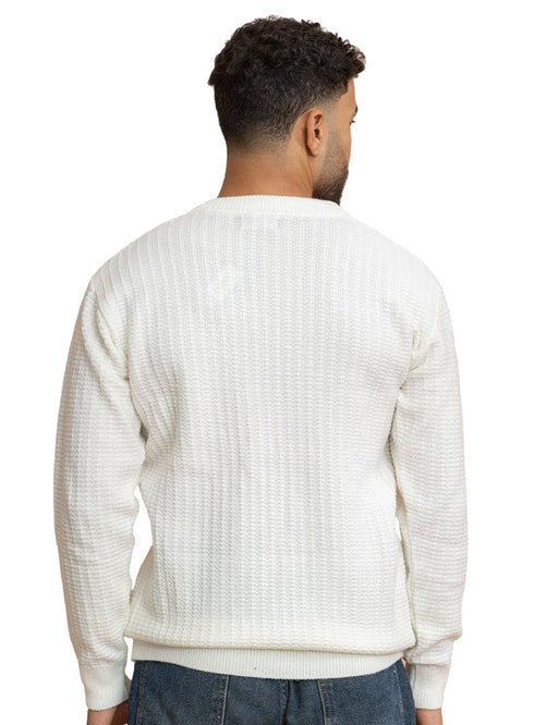 Off - White Basic Round Pullover - Khotwh