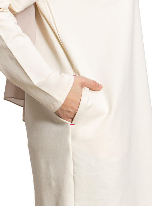 Off - White Basic Tunic - Love - Khotwh