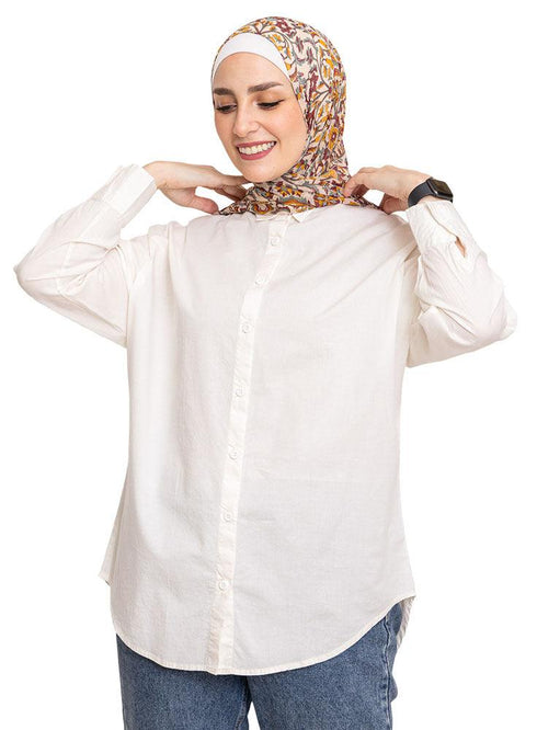 Off - White Button - Back Shirt - Khotwh