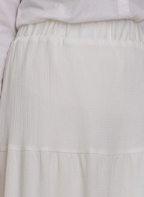 Off - White Crochet Skirt - Khotwh