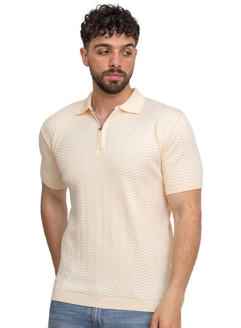 Off - White Design 01014Knit Polo Neck - T-Shirt - Khotwh