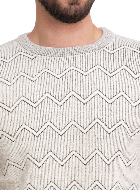 Off White - Design 196 Br - Round Pullover - Khotwh