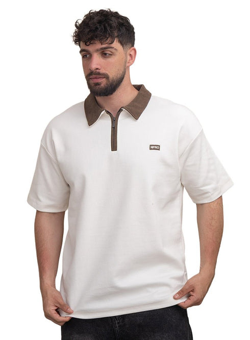 Off - White Design 3011 NF - Polo Neck T-Shirt - Khotwh