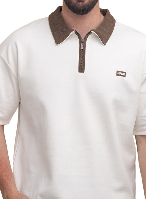 Off - White Design 3011 NF - Polo Neck T-Shirt - Khotwh