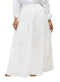 Off White - Design 7171 Tiered Skirt - Khotwh