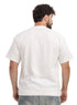 Off-White Double-Layerd Oversize Round T-Shirt - Khotwh