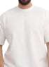 Off-White Double-Layerd Oversize Round T-Shirt - Khotwh