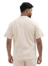 Off - White Jacquard - Over Size Round T-Shirt - Khotwh