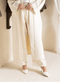 Off - White Jacquard Pant - Khotwh
