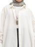Off-White Linen Dress Shirt - Khotwh