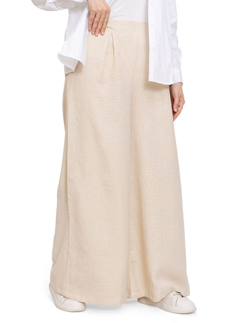 Off - White Linen2 - Wide Leg - Khotwh