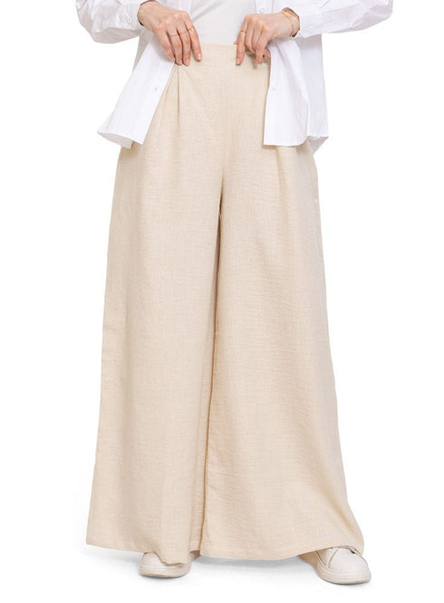 Off - White Linen2 - Wide Leg - Khotwh