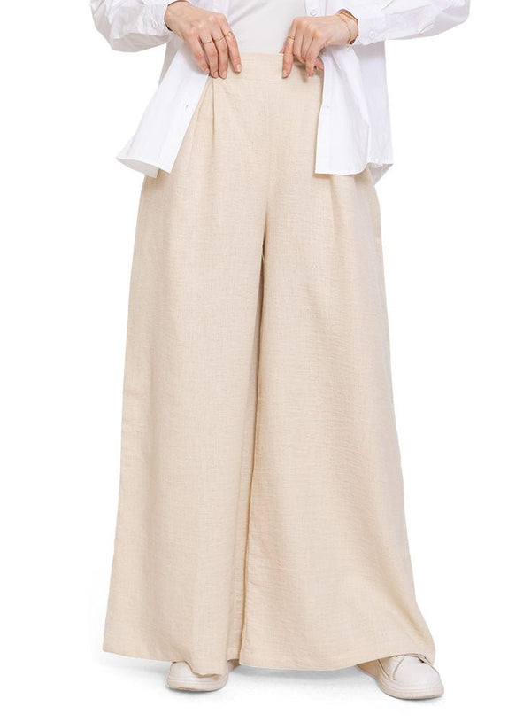 Off - White Linen2 - Wide Leg - Khotwh