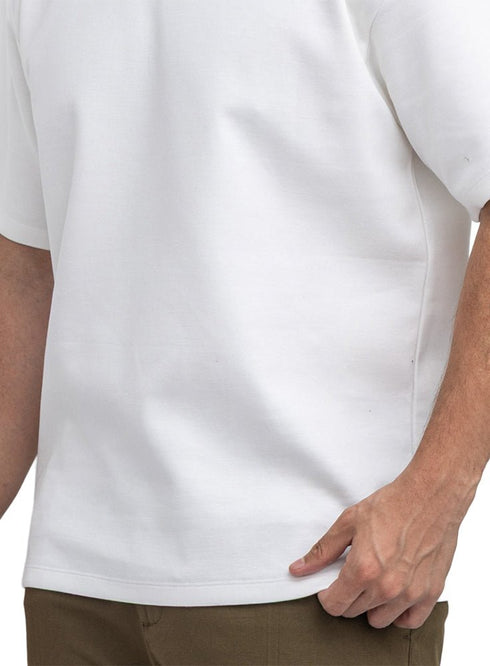 Off-White Over Size Round T-Shirt - Khotwh