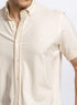Off - White Pique Half - Shirt - Khotwh