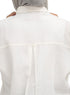 Off-White Pocket Over Size Linen Shirt - Khotwh