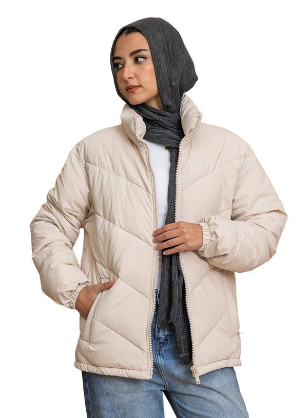 Off - White Puffer Jacket - Khotwh