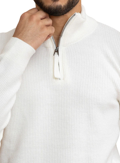 Off - White Quarter Zipper pullover - Khotwh