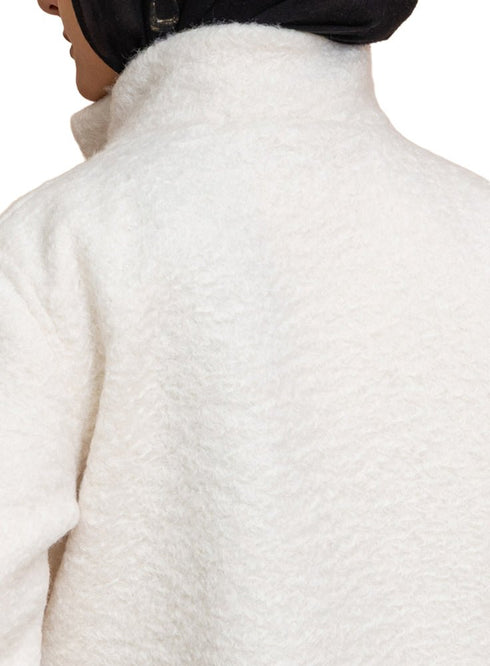 Off - White RD - Faux Fur High Neck Sweater - Khotwh