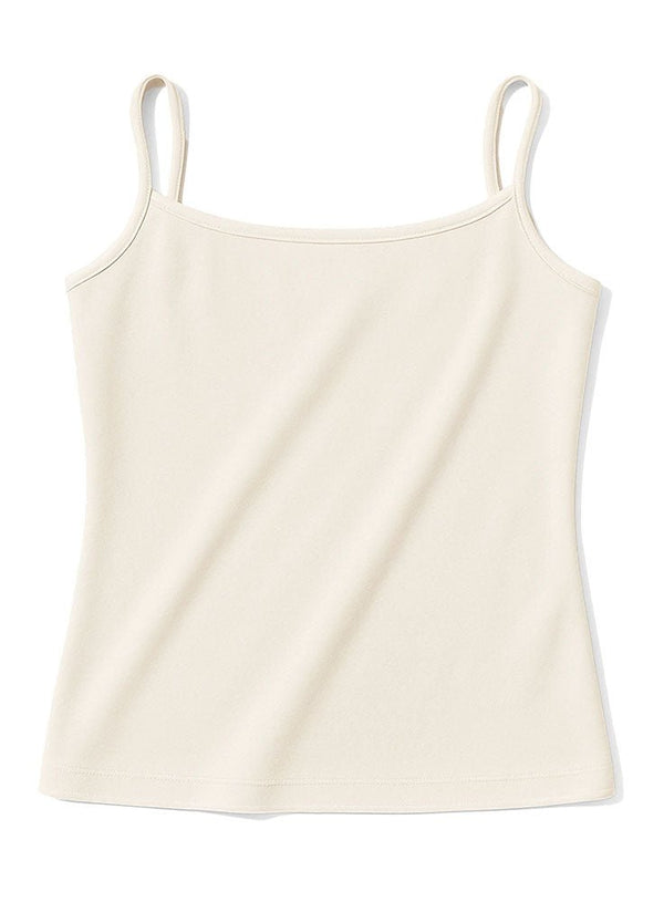 Off - White Square Neck Slim Fit Top - Khotwh