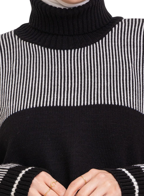 Off - White Striped Pullover Design 1 - Khotwh