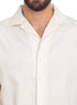 Off - White Tennis Collar Linen Shirt - Khotwh