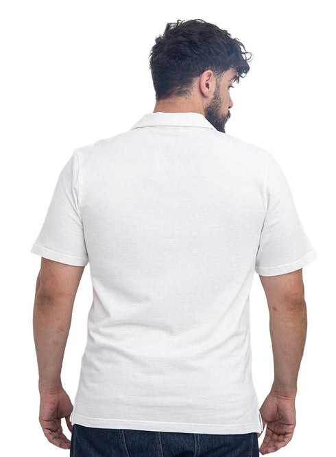 Off-White V-Neck Crunchy-Oversize T-Shirt - Khotwh