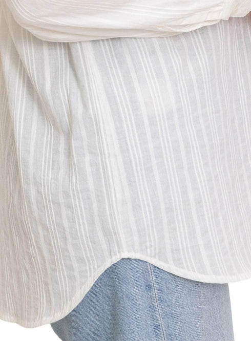 Off - White V - Neck Shirt - Khotwh