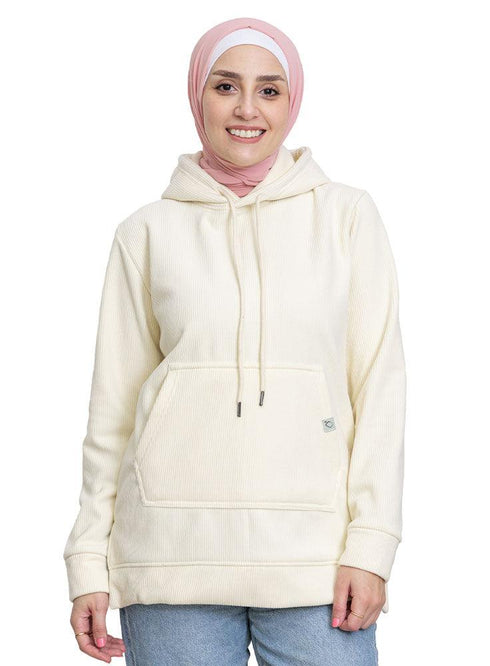 Off - White Velvet Hoodie Vent - Khotwh