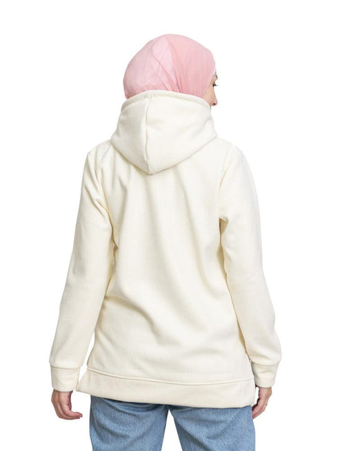 Off - White Velvet Hoodie Vent - Khotwh