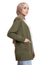 Olive Basic Pocket Cardigan - Khotwh