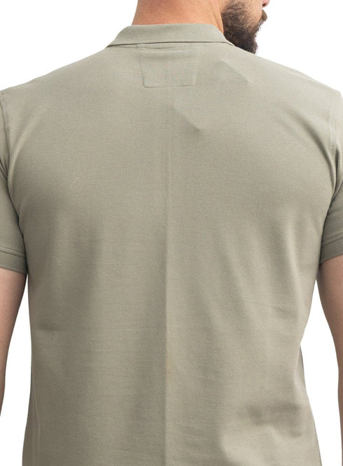 Olive Basic Polo - Khotwh