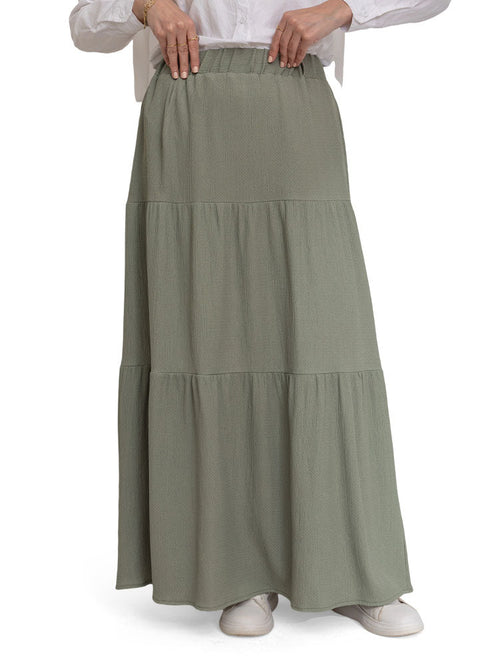 Olive Crochet Skirt - Khotwh