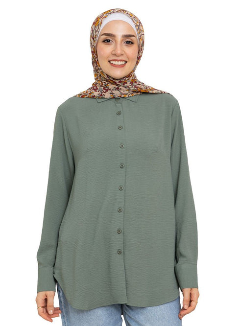 Olive CY - Over Size Shirt - Khotwh