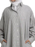 Olive - Design 1 Striped - Linen Dress Shirt - Khotwh