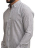 Olive - Design 1 Striped Linen Shirt - Khotwh