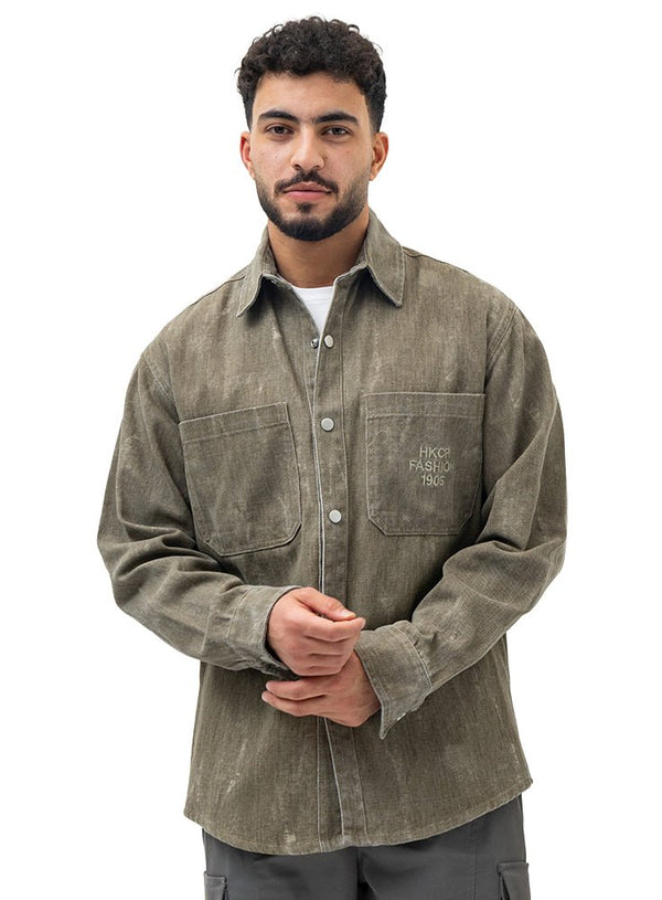 Olive Design 3012 Shirt - Khotwh