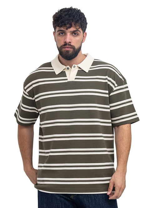Olive Design 3101 NF-Polo Neck T-Shirt - Khotwh