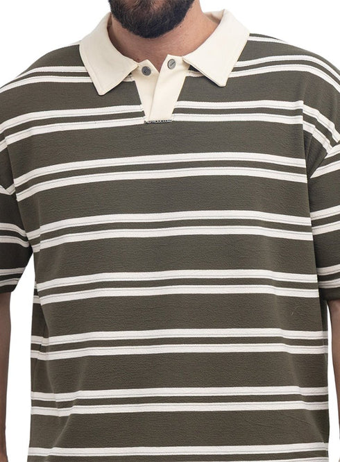 Olive Design 3101 NF-Polo Neck T-Shirt - Khotwh