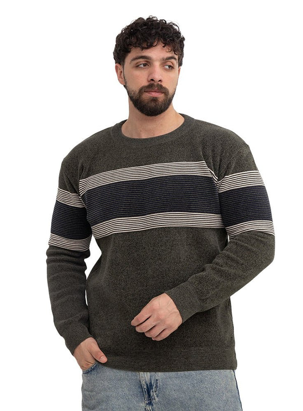 Olive Design 502 BS-Basic Pullover - Khotwh