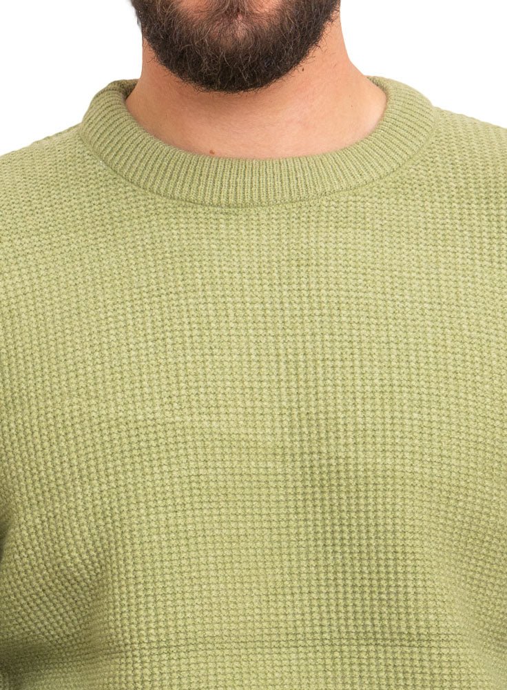 Men's Olive High Neck Pullover