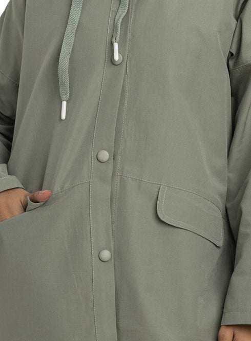 Olive - Design 7201 Gabardine Jacket - Khotwh