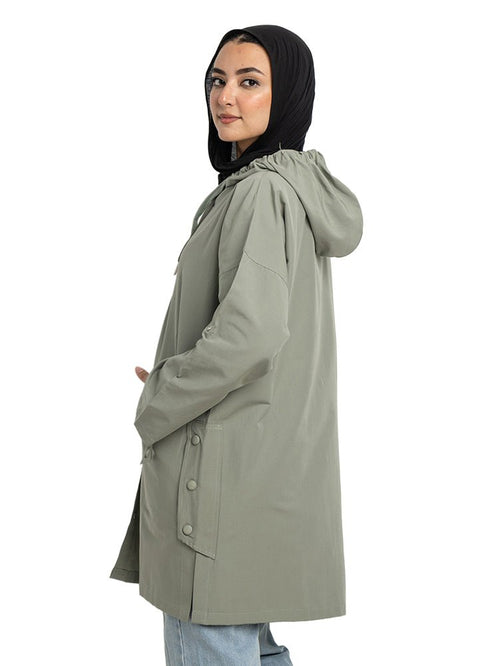 Olive - Design 7201 Gabardine Jacket - Khotwh