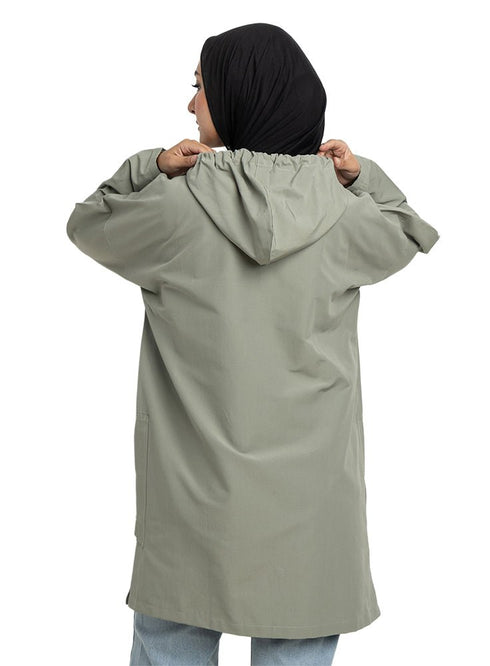 Olive - Design 7201 Gabardine Jacket - Khotwh