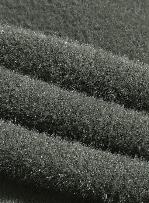 Olive Fluffy Over Size Pullover - Khotwh