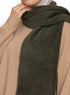 Olive Fluffy Scarf - Khotwh