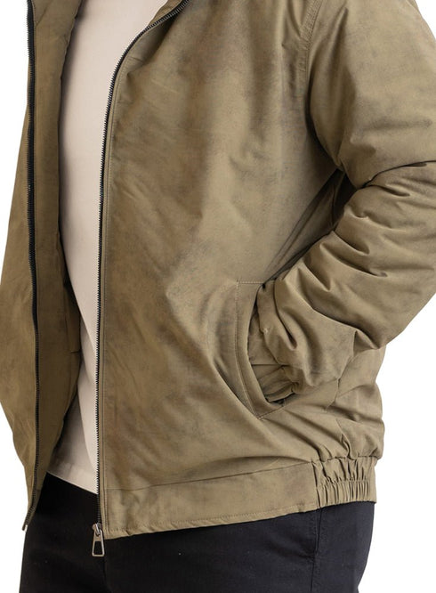 Olive Gabardine Jacket 1 - Khotwh