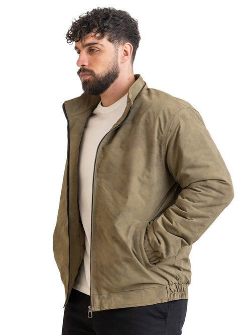 Olive Gabardine Jacket 1 - Khotwh